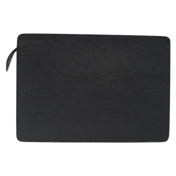LOUIS VUITTON Epi Pochette Homme Clutch Bag Black Noir M52522 LV Auth th6189 - Picture 2 of 16